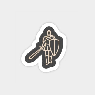 monoline knight Sticker